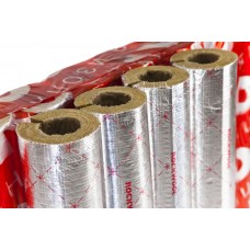 Цилиндр навивной минеральная вата ROCKWOOL 100 кашированный фольгой 60/60 L=1м ROCKWOOL 135266