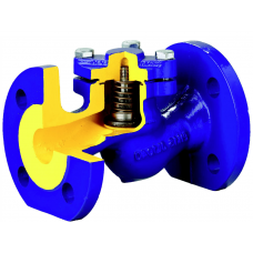 Клапан обратный чугун подъемный 287A Ду 125 Ру16 Тмакс=300 оС фланцевый золотник нерж Zetkama 287A125C31