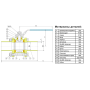 Кран шаровый приварной трехсоставной нержавеющий (3PC), AISI316 DN50 (2"), (CF8M), PN40