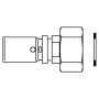 Переходник Oventrop Cofit P 16хG1/2 никелированный, с накидной гайкой